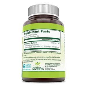 Herbal Secrets Tart Cherry 1200 Mg 120 Capsules