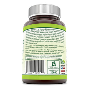 Herbal Secrets Turmeric & Coconut 900 Mg 120 Softgels