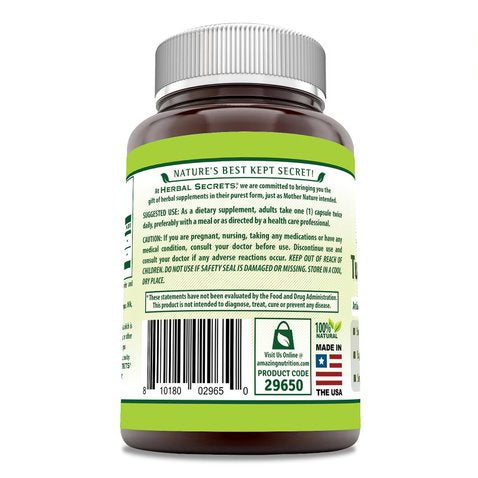 Herbal Secrets Turmeric & Ginger 500 Mg 180 Veggie Capsules
