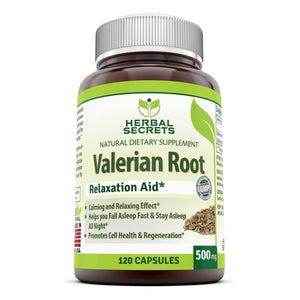 
                
                    Load image into Gallery viewer, Herbal Secrets Valerian Root 500 Mg 120 Capsules
                
            