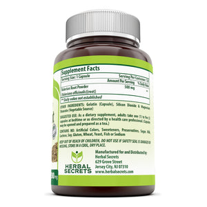 Herbal Secrets Valerian Root 500 Mg 120 Capsules