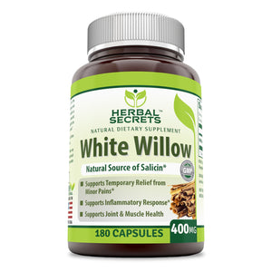 
                
                    Load image into Gallery viewer, Herbal Secrets White Willow Bark 400Mg 180 Capsules
                
            