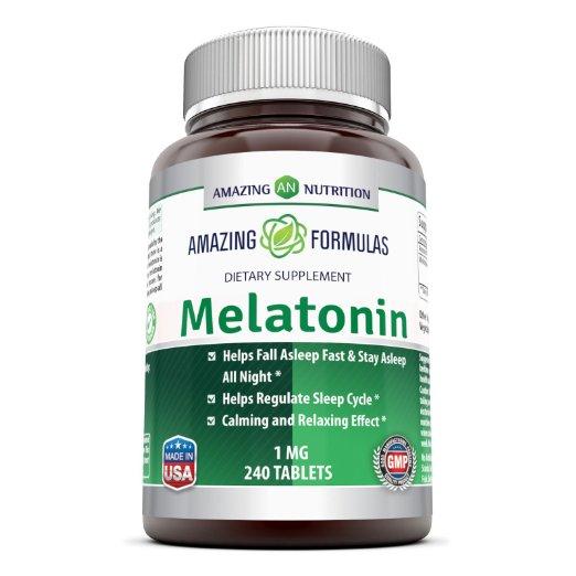 
                
                    Load image into Gallery viewer, Amazing Formulas Melatonin 1 Mg 240 Tablets - Amazing Nutrition
                
            